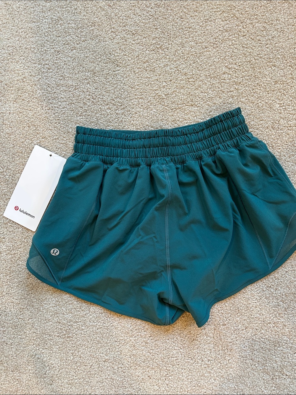 lululemon Hotty Hot green-Teal Athletic Shorts - Picture 2 of 6